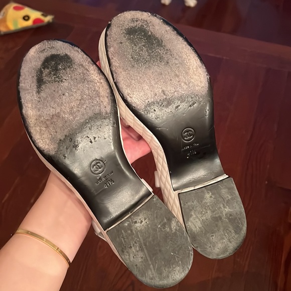100% Authentic Chanel Quilted Platform Sandals - Picture 7 of 11